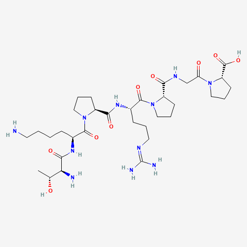 2D molecular structure of Selank