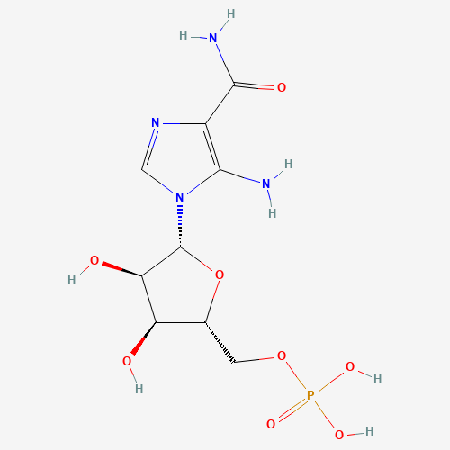 2D molecular structure of AICAR (Phosphate)