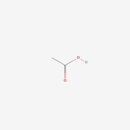 2D molecular structure of acetic acid